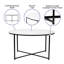 Modern Laminate Coffee Table with Crisscross Frame-1825918871-1825918864