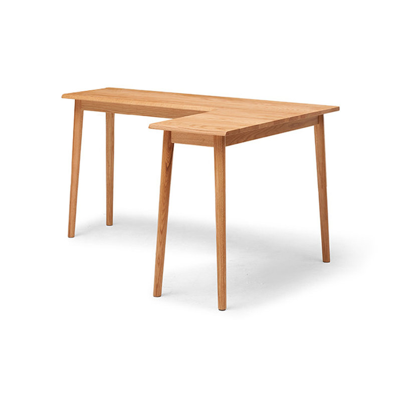 Bureaux en bois massif en L, H 47,24 po x l 31,5 po x P 29,53 po, Retour à droite