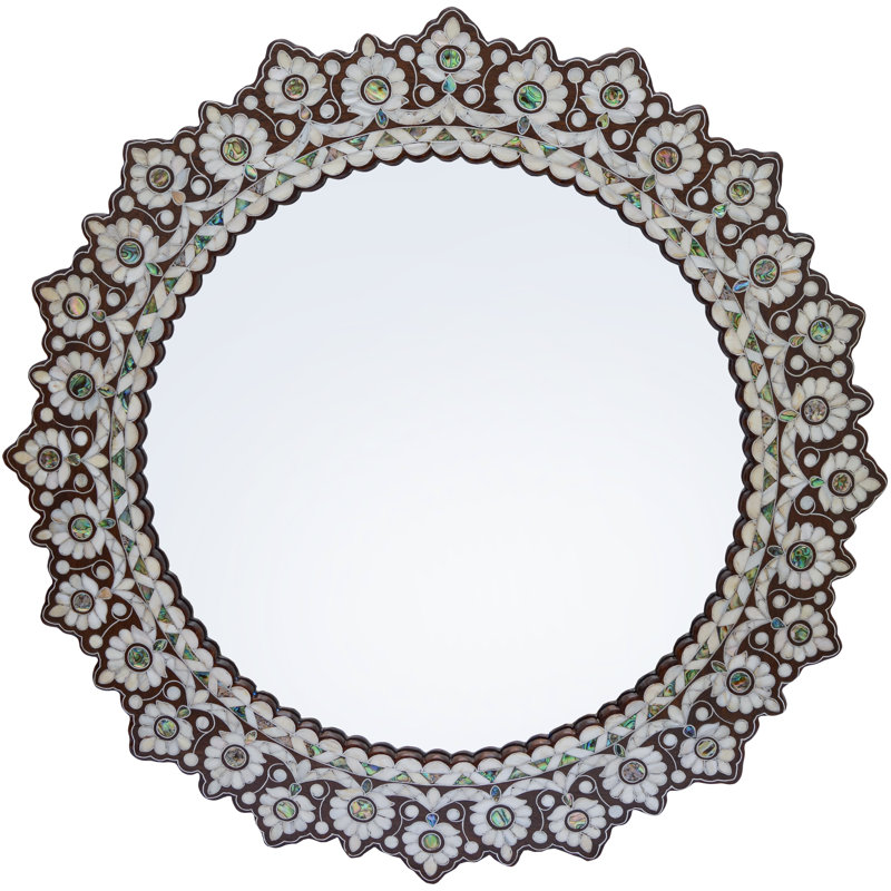Syrian Sunburst Solid Wood Mirror