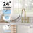 2-Handle Bridge Kitchen Faucet with Pull-Down Sprayer-112473679