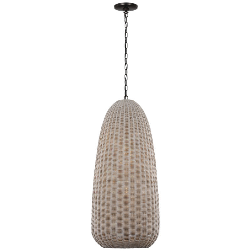 Kokomo Pendant by Chapman & Myers, 44.25" H x 20" W x 20" D, Ash, 81 cm H x 122 cm W