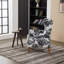 Ensemble de table basse et de fauteuils de style vintage rétro, une chaise de lecture à haut dossier et une table basse en bois massif, idéales pour les salons et les chambres à coucher