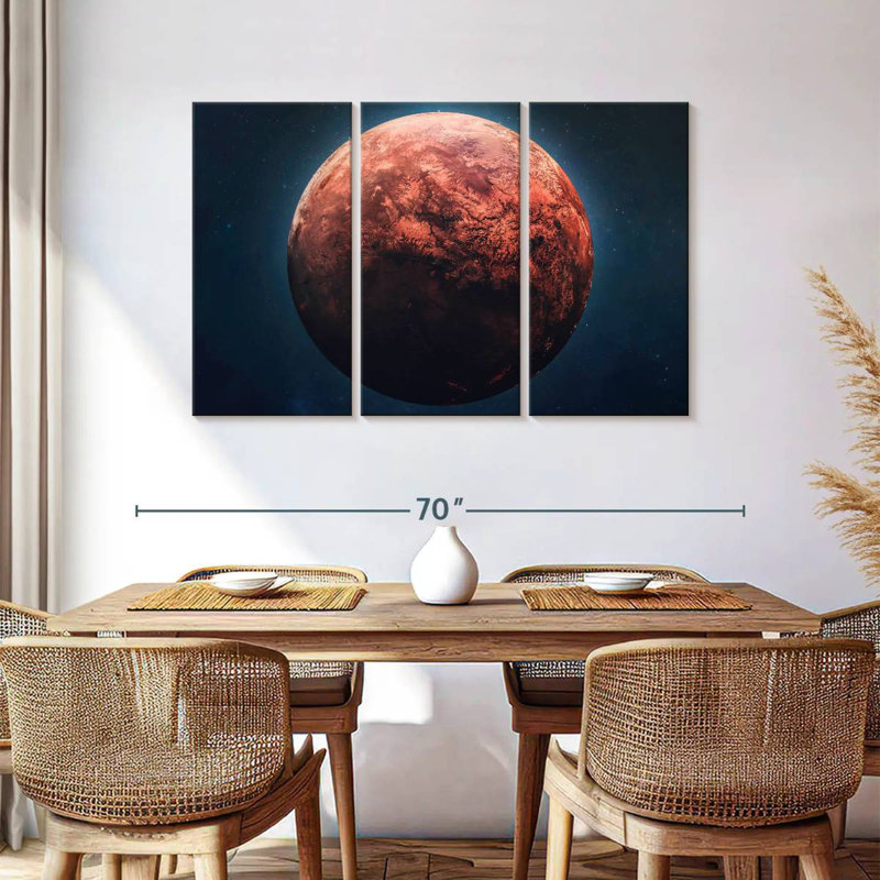 Oberle Red Mars Planet, 36" H x 57" W