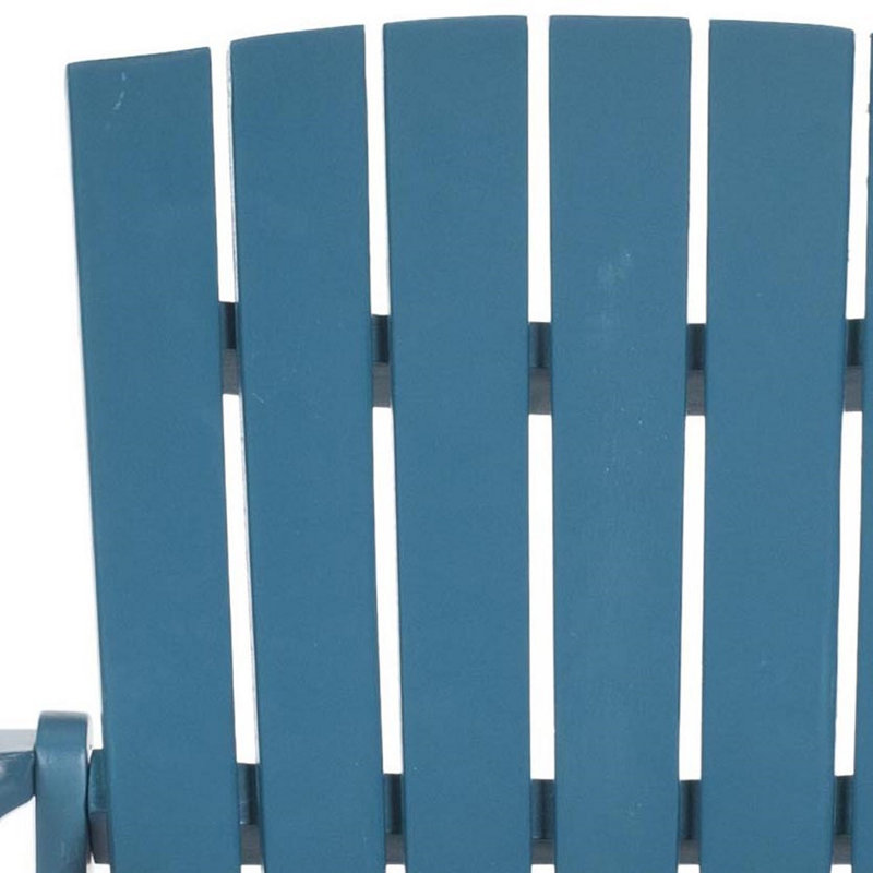 Melida Acacia Outdoor Adirondack Chair, Teal