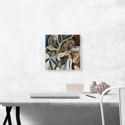 "Trois personnages sous un arbre" par Pablo Picasso, reproduction d'art sur toile tendue