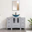 Boleslavas 48" Single Bathroom Vanity Set with Manufactured Wood Top, Vessel Sink, Faucet and Drain-1810691801
