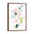 Classic Brown Wood Floater Framed
