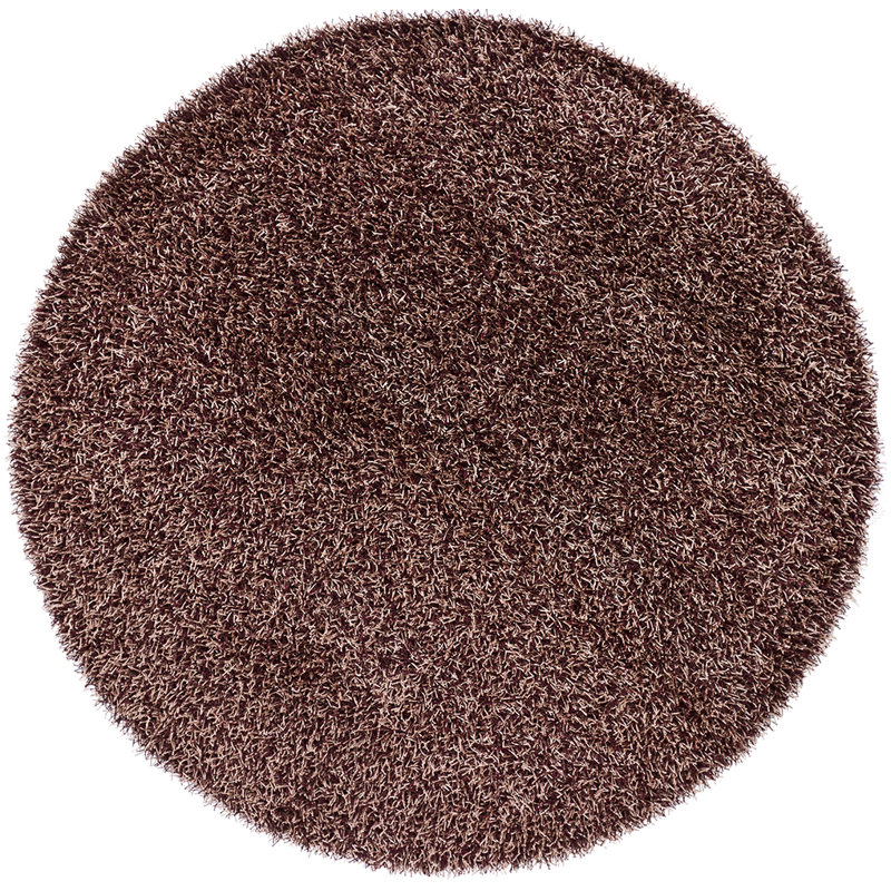 Zara Hand Loomed Modern Area Rug in Plum, Round 7'9"
