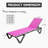 Outdoor Lounge Chair, 2 Pieces Aluminum Patio Chaise Lounge With 5 Position Adjustable Backrest And Wheels, All Weather Reclining Chair For Outdoor, Beach, Yard, Pool-353198117