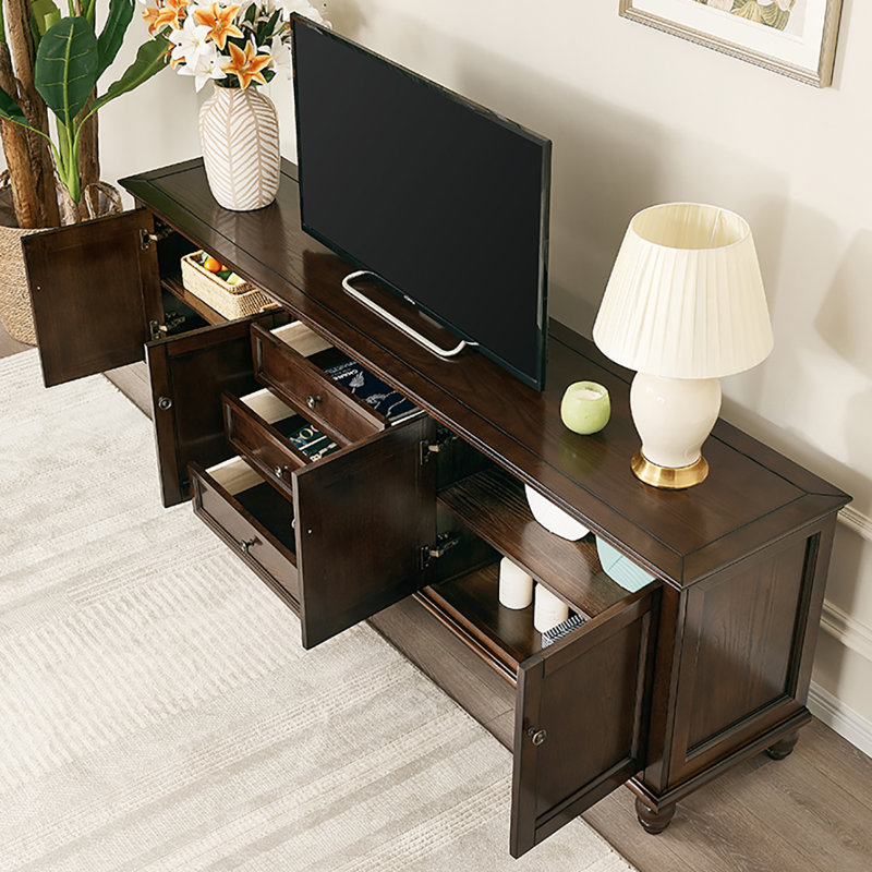 Meuble télé simple American Modern, H 27 po x L 70,9 po x l 17,7 po