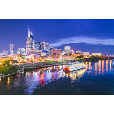 Nashville, Tennessee - photographie sur toile tendue