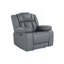 Fauteuil inclinable électrique gris avec DEL
