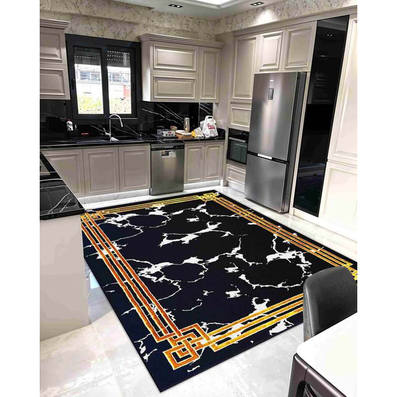 Tapis Carleen 1114 - noir, Rectangle 5 pi 3 po x 7 pi 6,5 po