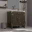 30 po X P 22 po Ensemble de meuble-lavabo simple D avec comptoir en marbre de Carrare et robinet-1662934111-1662934109