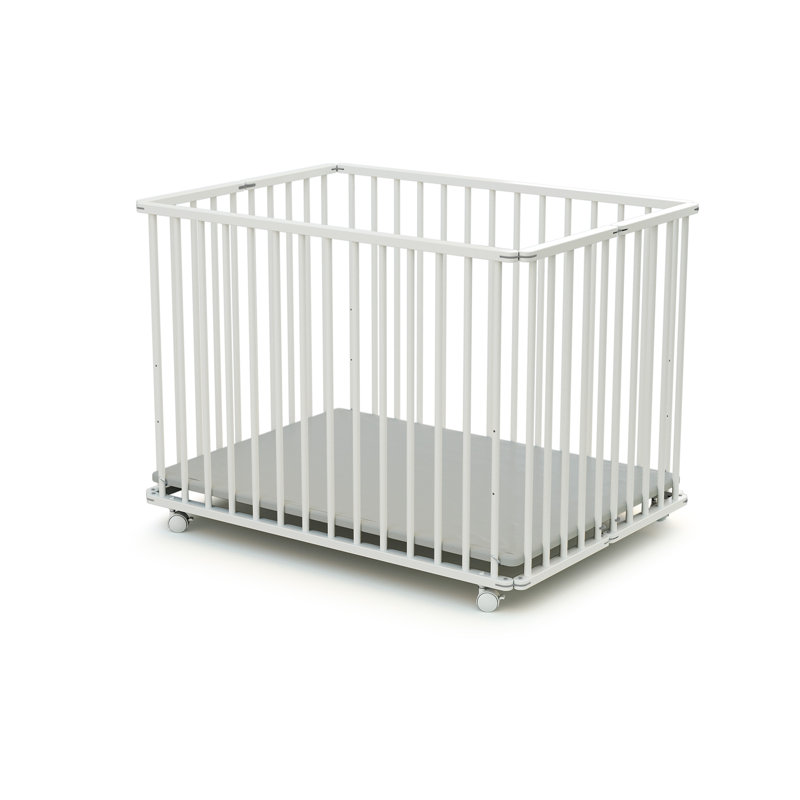 Robson Playpen, 74cm H x 102cm W x 101cm D, White