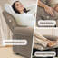 Fauteuil inclinable en tissu respirant avec télécommande et poches latérales, fauteuil électrique inclinable avec dossier et repose-pieds réglables-1488485017