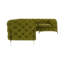 Chesterfield Corner Sofa L-Shape  with Gold Metal Legs-420624075-420588193