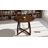  Alma 36 Inches Round Dining Table for 2-4, Rubber Wood, Mid-Century Modern Kitchen & Dining Room Tables with Cross Legs, Space-Saving, Water-Resistant & Versatile, Easy Setup, Walnut-63358881