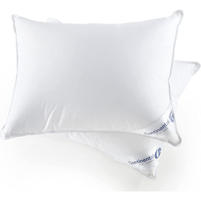 Oreiller de soutien en duvet moelleux de qualité supérieure, paquet de 2, 75% duvet certifié RDS, 100% coton