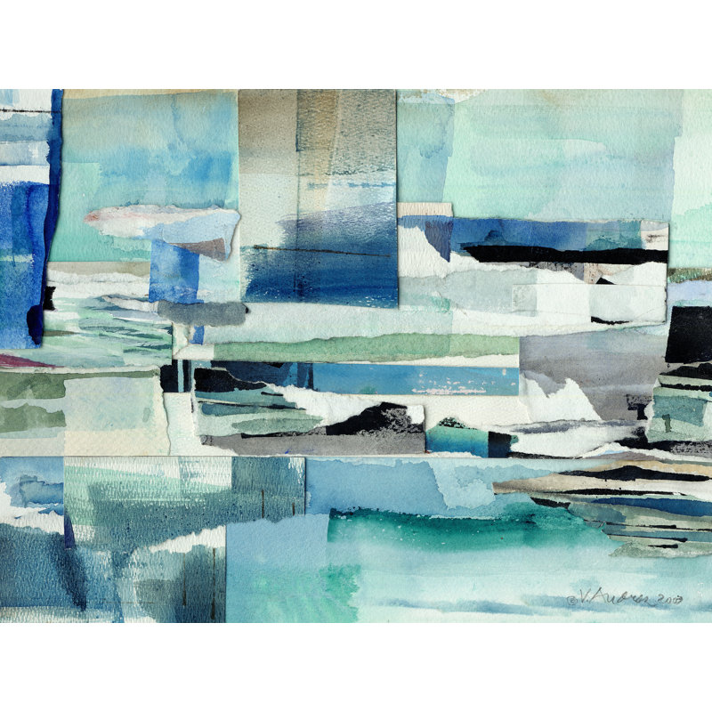 Cote D'Azur Print by Vivienne Andres, 17.25" H x 21.25" W x 0.875" D