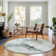 Premium Machine Washable Prisco Teal Rug