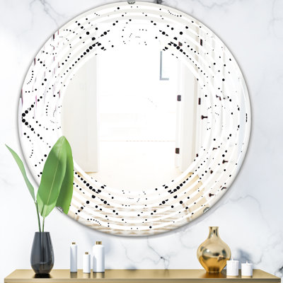 Miroir mural géométrique