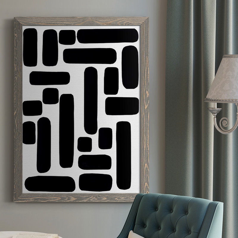 «Gaynell Shuffle IV», reproduction d'un seul cadre photo sur toile, H 37,5 po x l 27,5 po, Pas de tapis