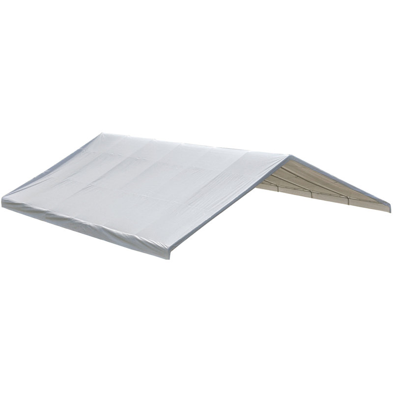 ShelterLogic Polyethylene Plastic Replacement Canopy for Canopy, 109.27" H x 120.05" W x 239.96" D, White