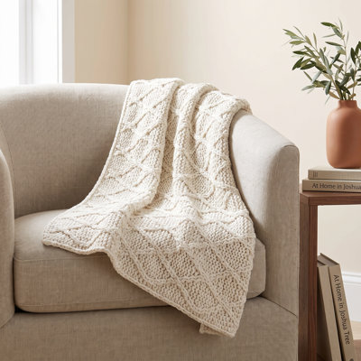 Jamal Cotton Knit Throw Blanket