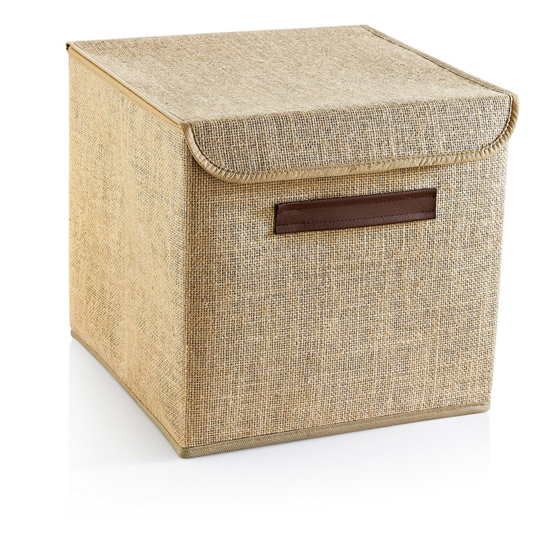 100% Jute Cubby Minimalist Felt Storage Box