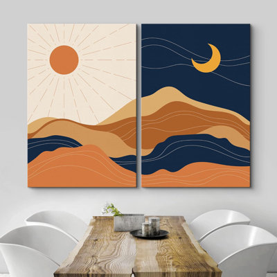 Sun & Moon Desert - ensemble de 2 reproductions
