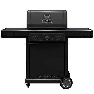 Charbroil Pro Series 3-Burner Infrared Propane Gas Grill, Matte Black