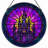 12"H Castle Stained Stained Glass Window Panel