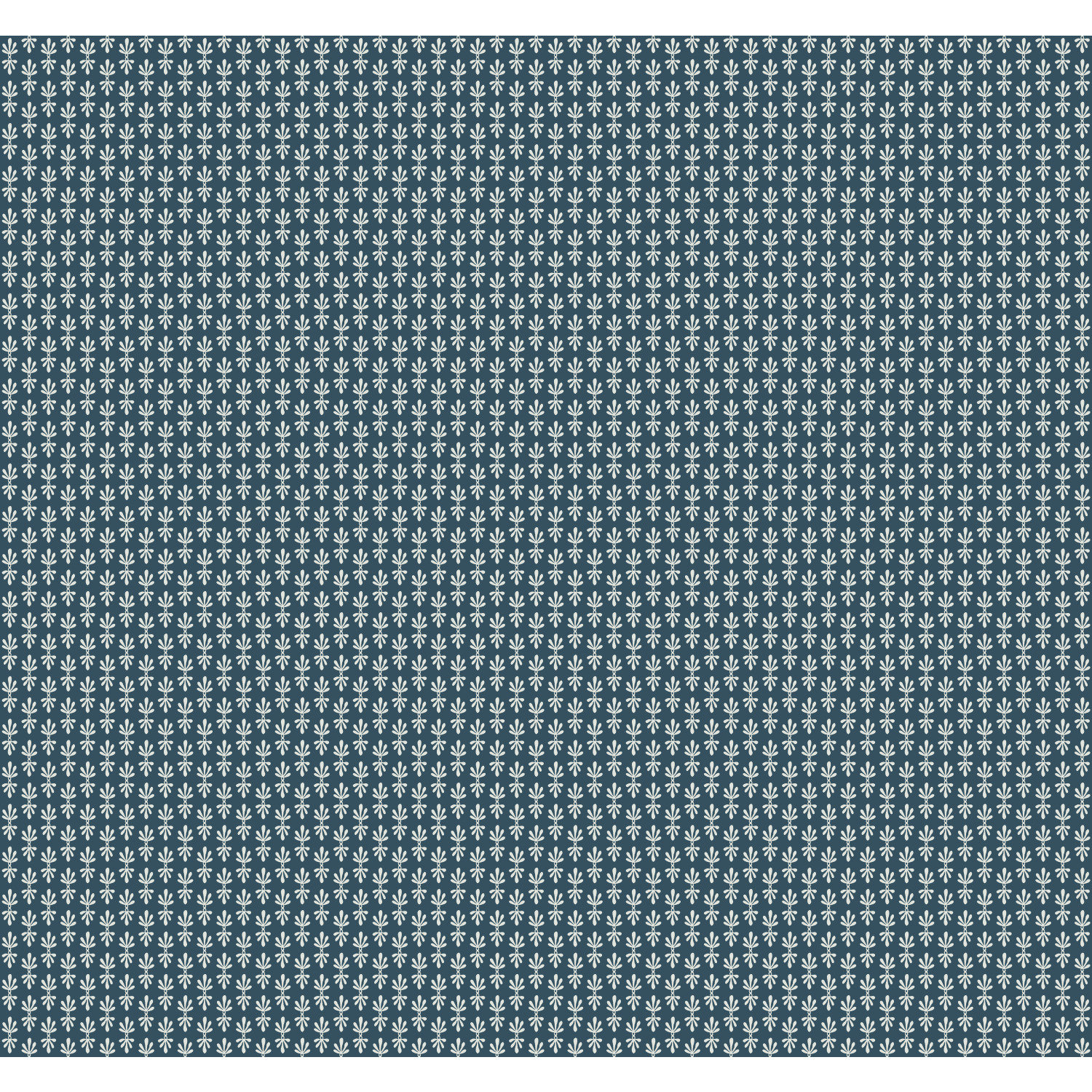 Petal Wallpaper Double Roll, Navy