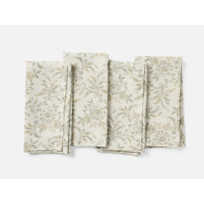 Marguerite Organic Print Napkin Set/4 20"X20"