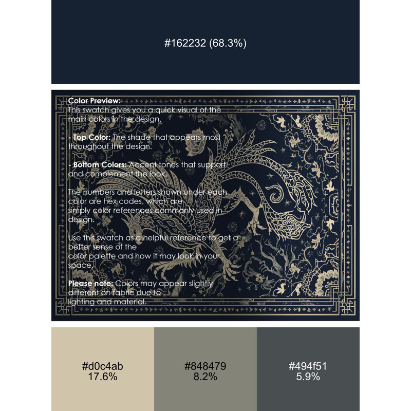 Tapis oriental gris délavé à la machine Pavli Griffin, 7 x 9