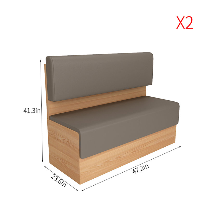 Banc rembourré en similicuir Simple Fashion