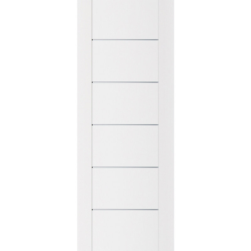 Dalle de porte intérieure stratifiée blanc doux Stile 008, 18 po x 96 po