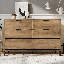 Iron 6 - Drawer Rectangle Accent Chest