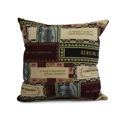 Housse de coussin d'extérieur carré cubique