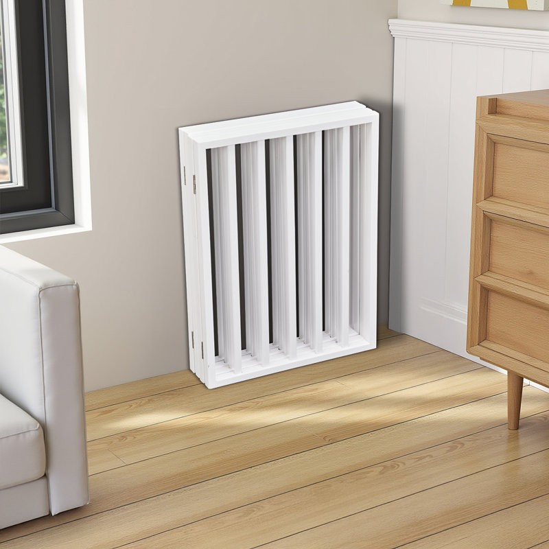 Clôture pour chien en bois blanc, PE, PP, 1 ensemble, pliable, portable, sécuritaire et sécuritaire