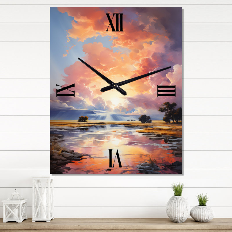 Eudosia - Horloge murale surdimensionnée Sky, Petit