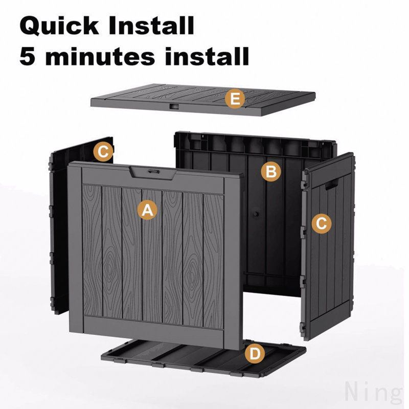 30 Gallon Outdoor Resin Deck Box