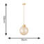 1 - Light Brushed Gold Pendant-169194070