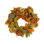26" Hydrangea Fall Wreath With Protea, Queen Anne's Lace And Pumpkins