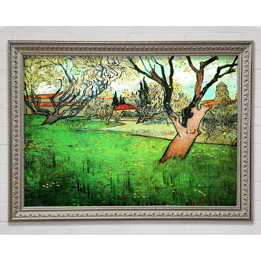 Vincent Van Gogh Ansicht von Arles mit blühendem Baum - Einzelner Bilderrahmen Kunstdrucke