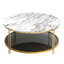 Table basse ronde avec rangement Styer