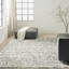 Tapis d'intérieur moderne noir ivoire 8 pi 6 po x 11 pi 6 po Calvin Klein CK042 Billows-1058168205-1060727707