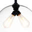 Mini luminaire suspendu en verre - Luminaire suspendu à deux ampoules avec abat-jour rond minimaliste moderne, cordon noir réglable - Cuisine, salle à manger, éclairage de bar-579493470