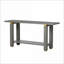 Table basse minimaliste moderne de 62,9 po avec pieds en pin massif Tablette de rangement inférieure pour le salon, facile à assembler-374892738
